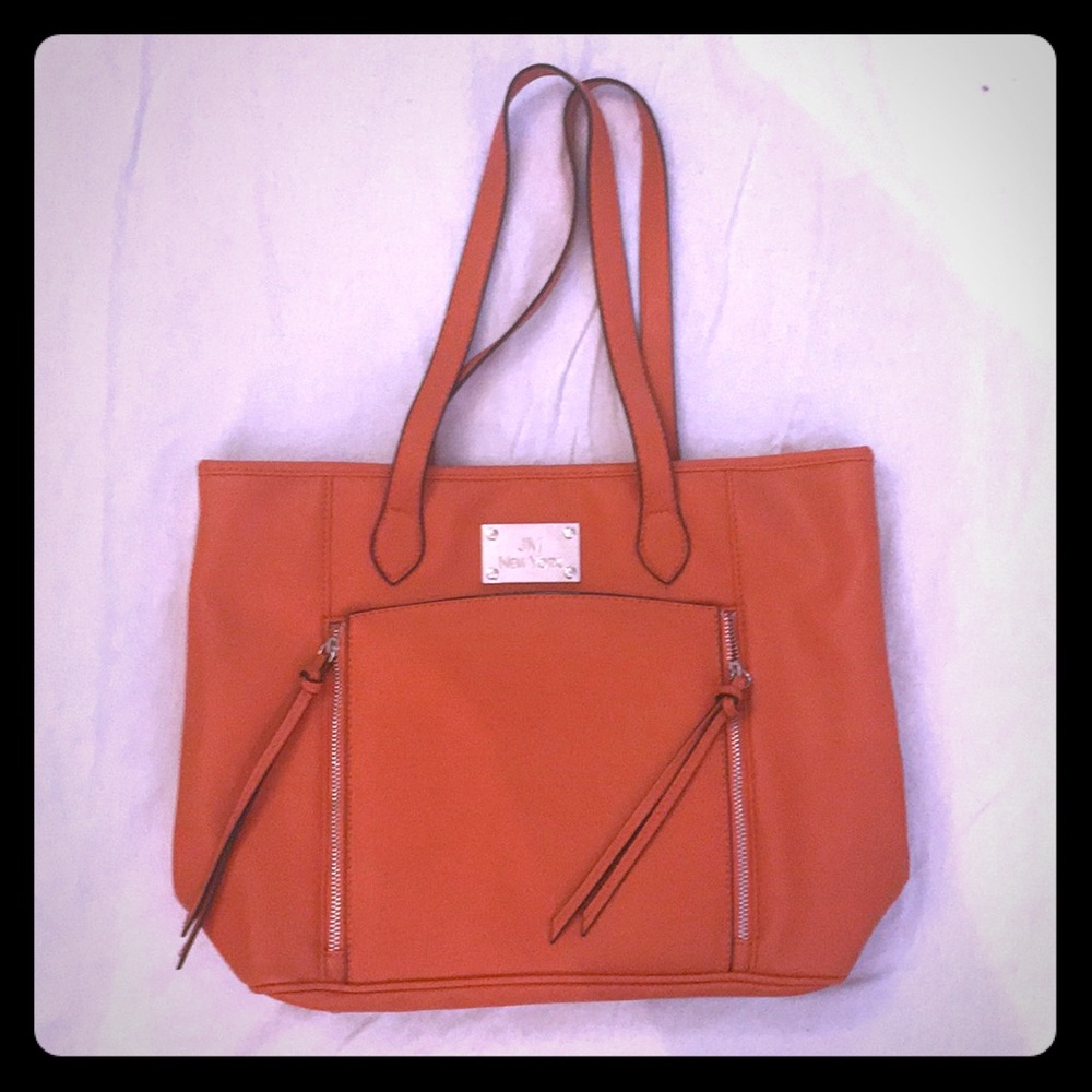 JM Sherbet Orange Purse Like New
